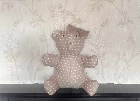 Starlight & Snuggles Hair-Bow Stuffed Bear