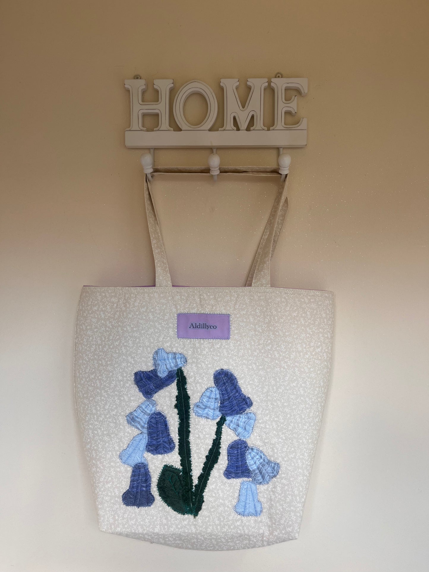The Stitched Bluebell Tote