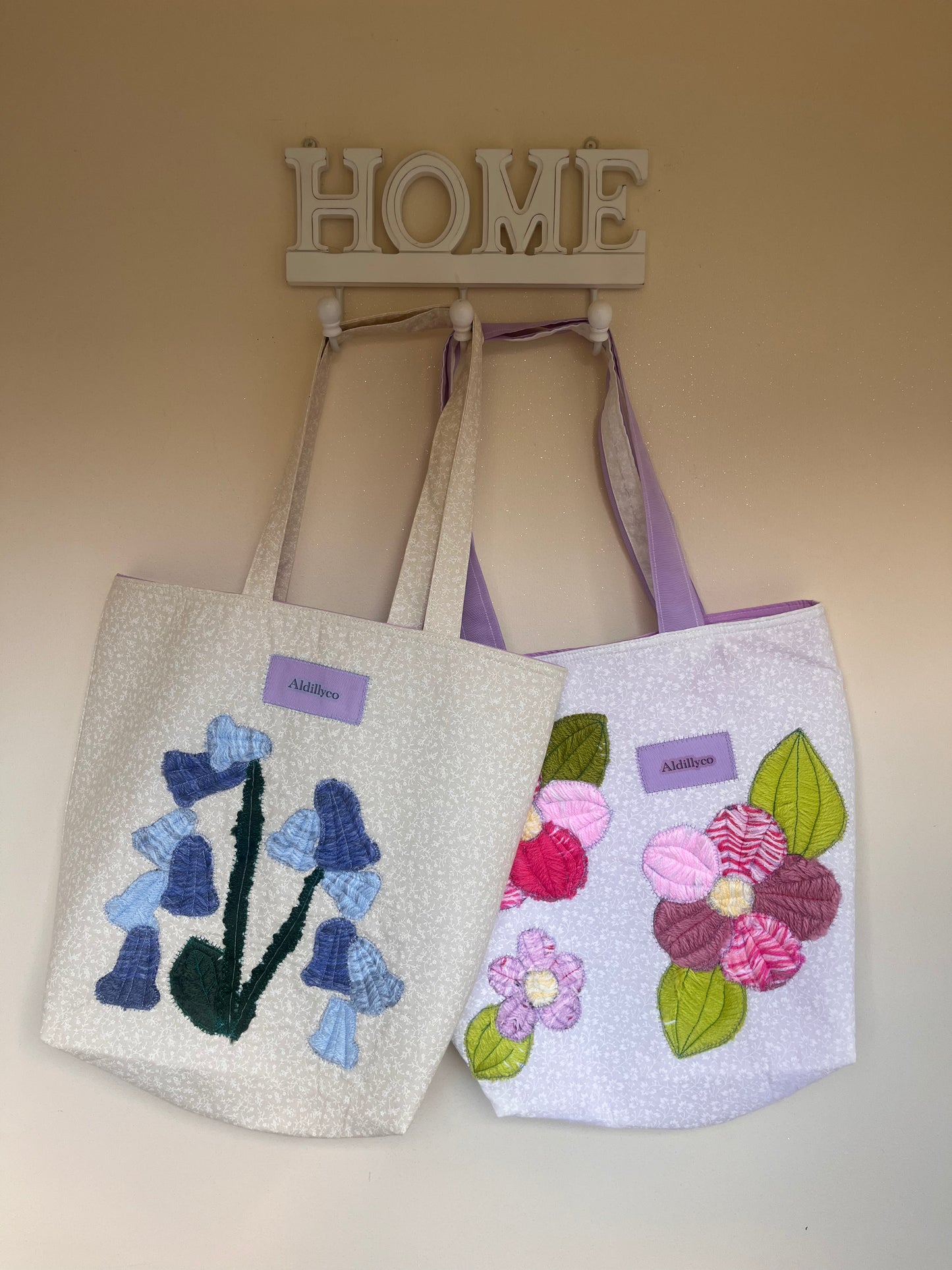 The Stitched Bluebell Tote