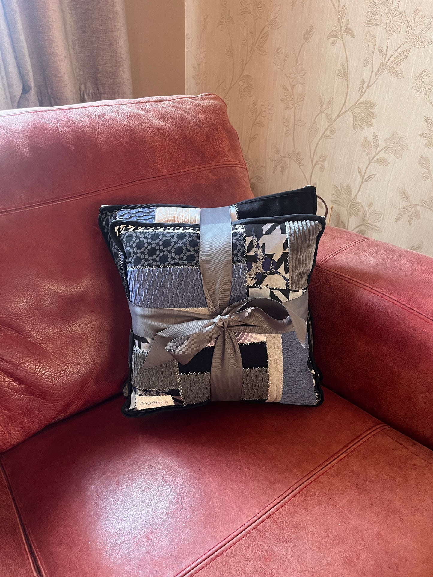 The Mended Houndstooth Cushion Duo