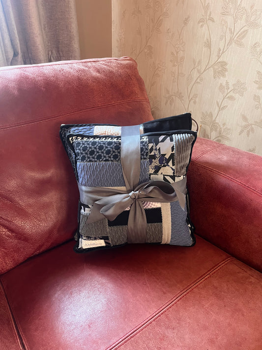 The Mended Houndstooth Cushion Duo