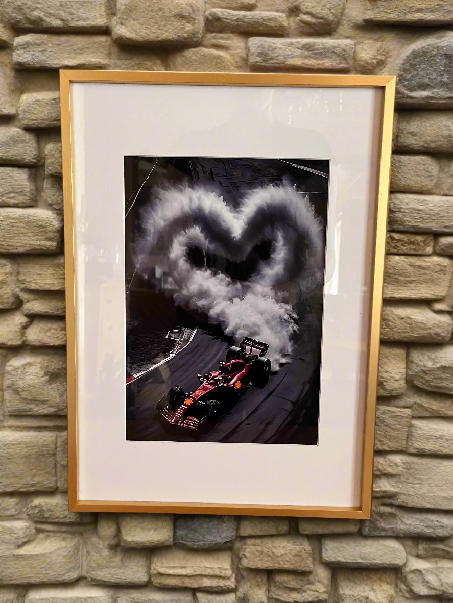 F1 Smoked Heart Print