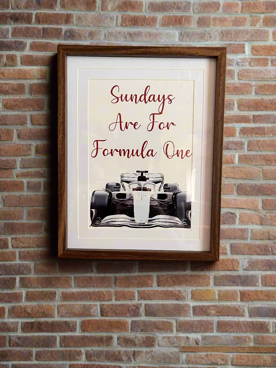 Sundays Are For F1 Print