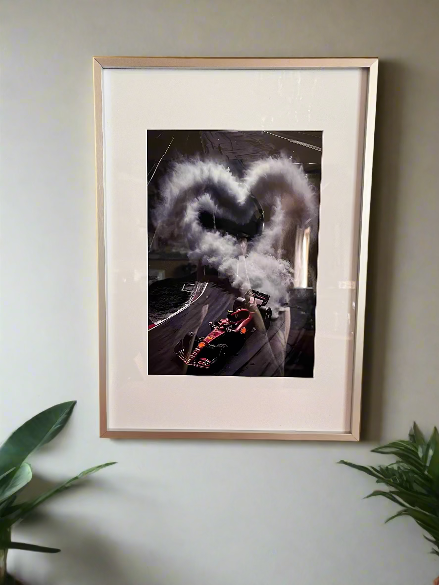F1 Smoked Heart Print