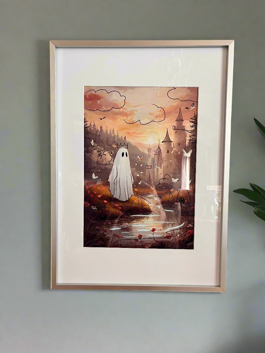 Doodle Ghost Print