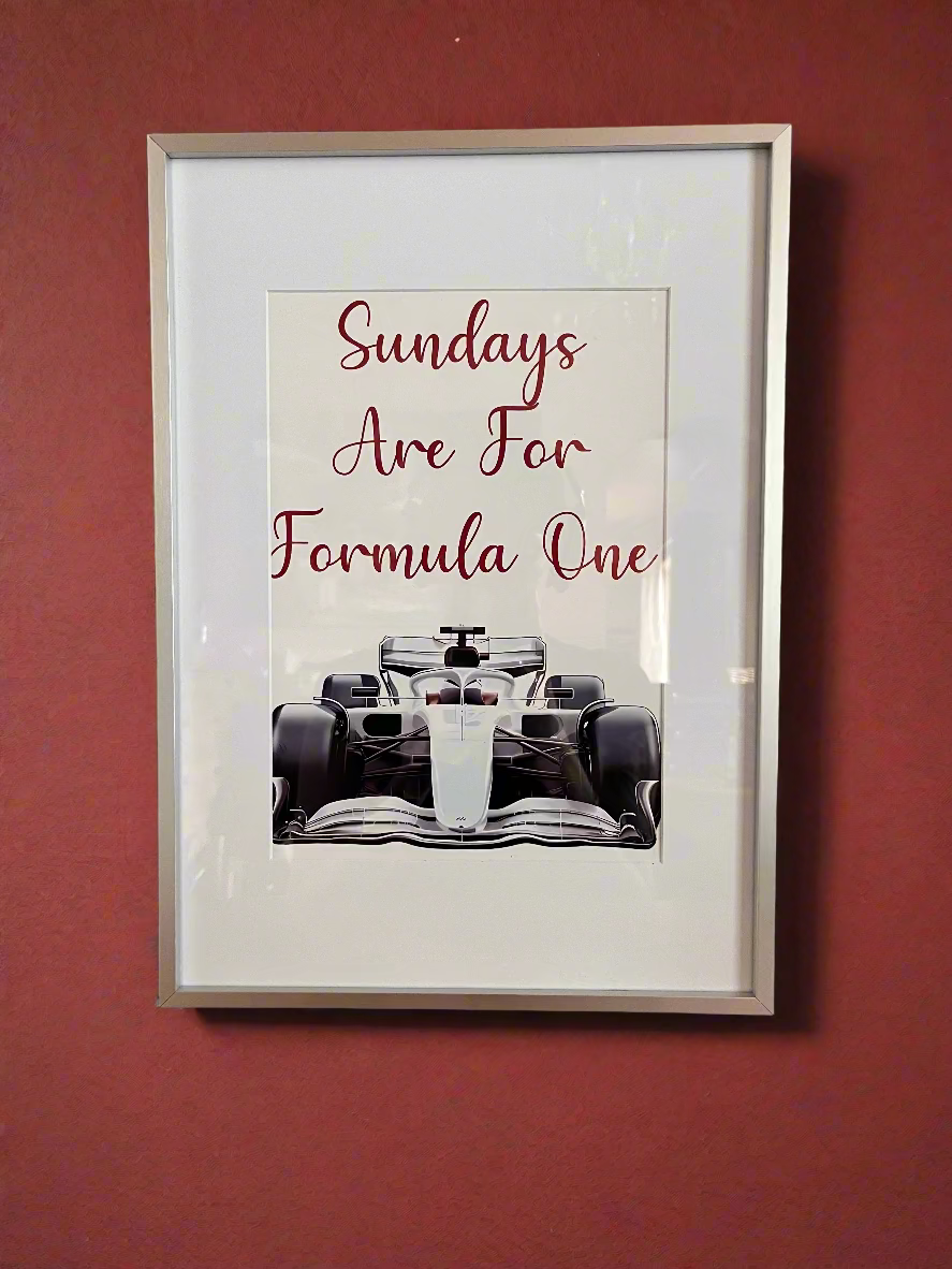 Sundays Are For F1 Print