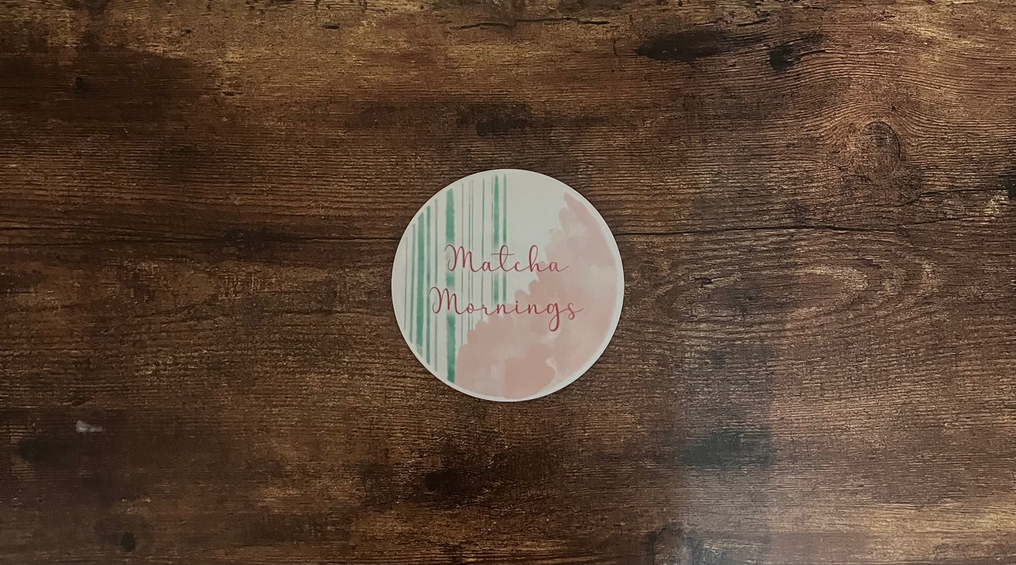 Matcha Mornings Coaster