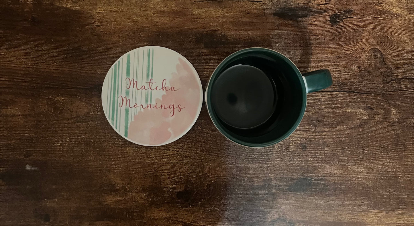 Matcha Mornings Coaster
