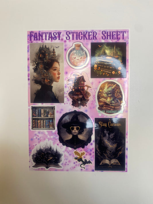 Fantasy Inspired Sticker Sheet