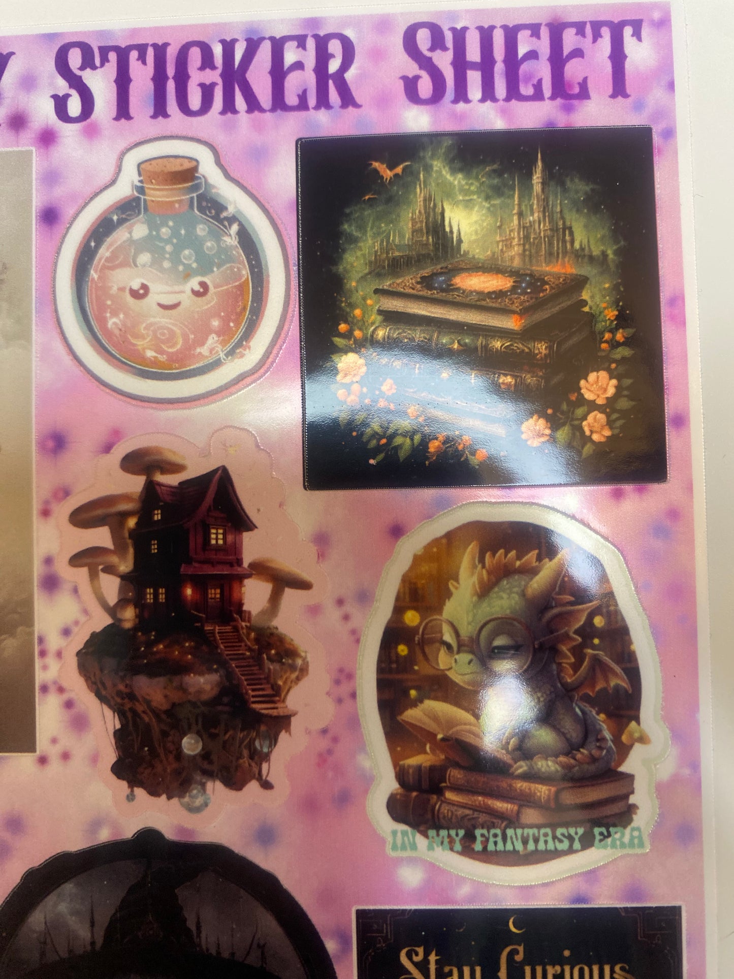 Fantasy Inspired Sticker Sheet