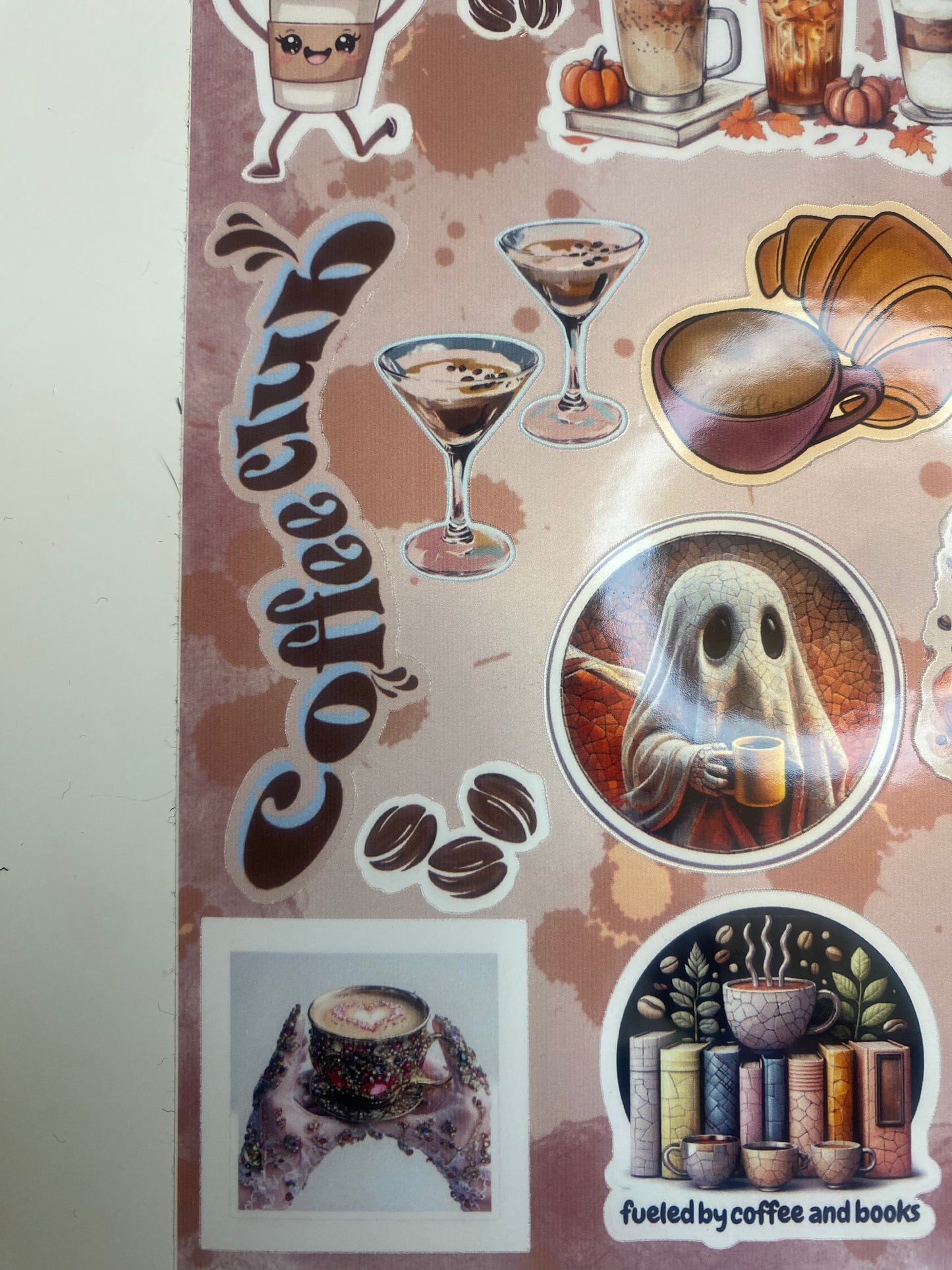 Coffee Inspired Sticker Sheet