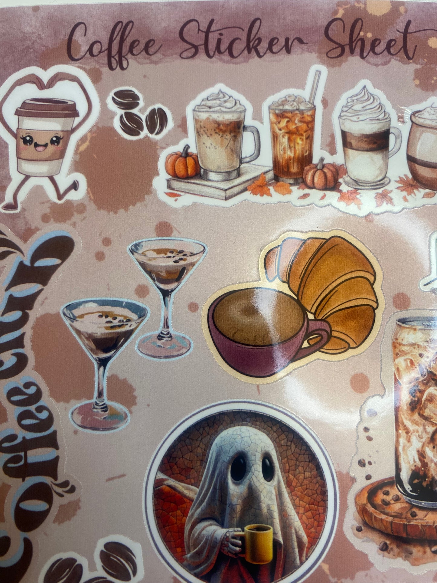 Coffee Inspired Sticker Sheet