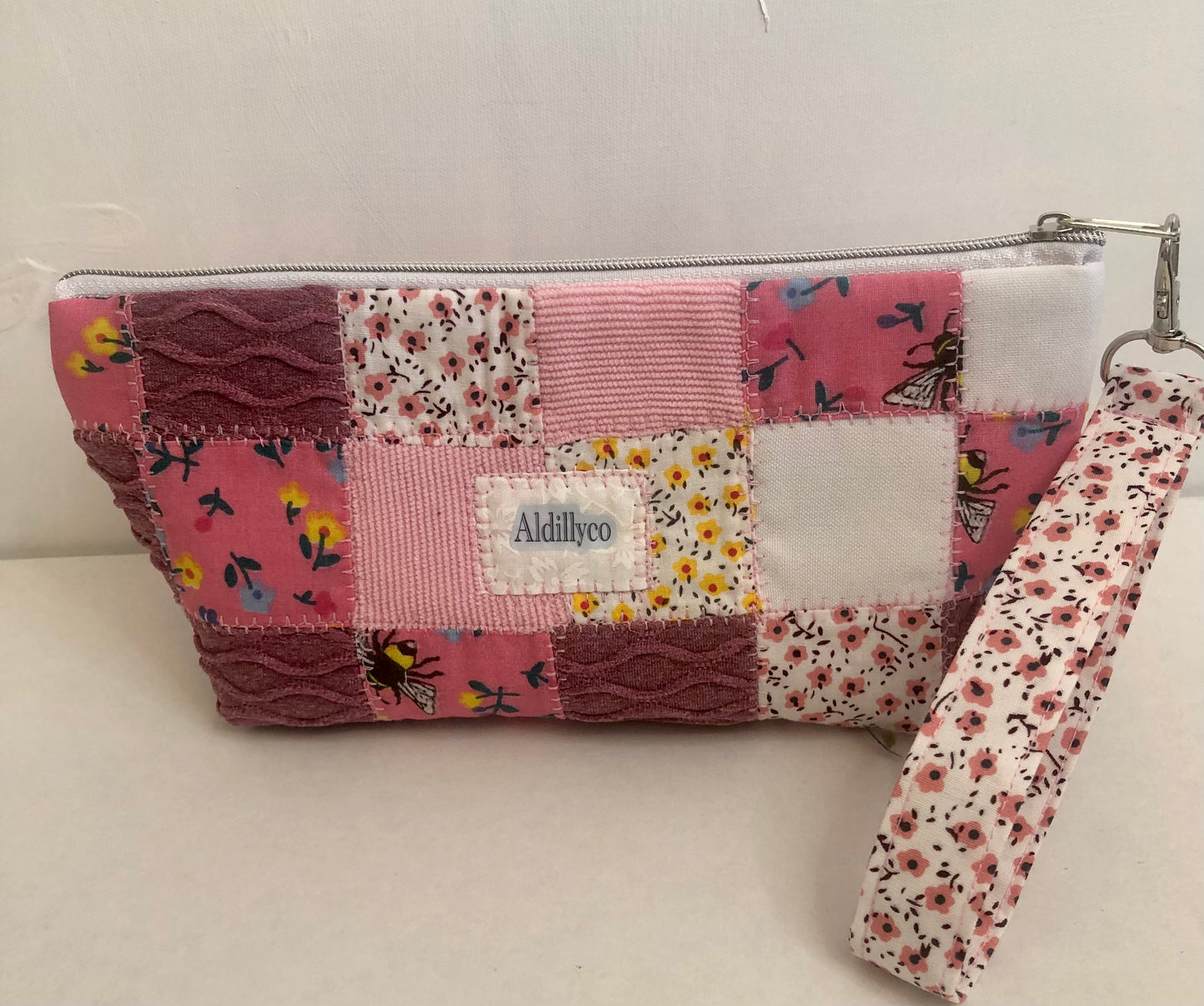 Mauve Medley Patchwork Pouch