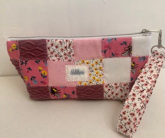 Mauve Medley Patchwork Pouch