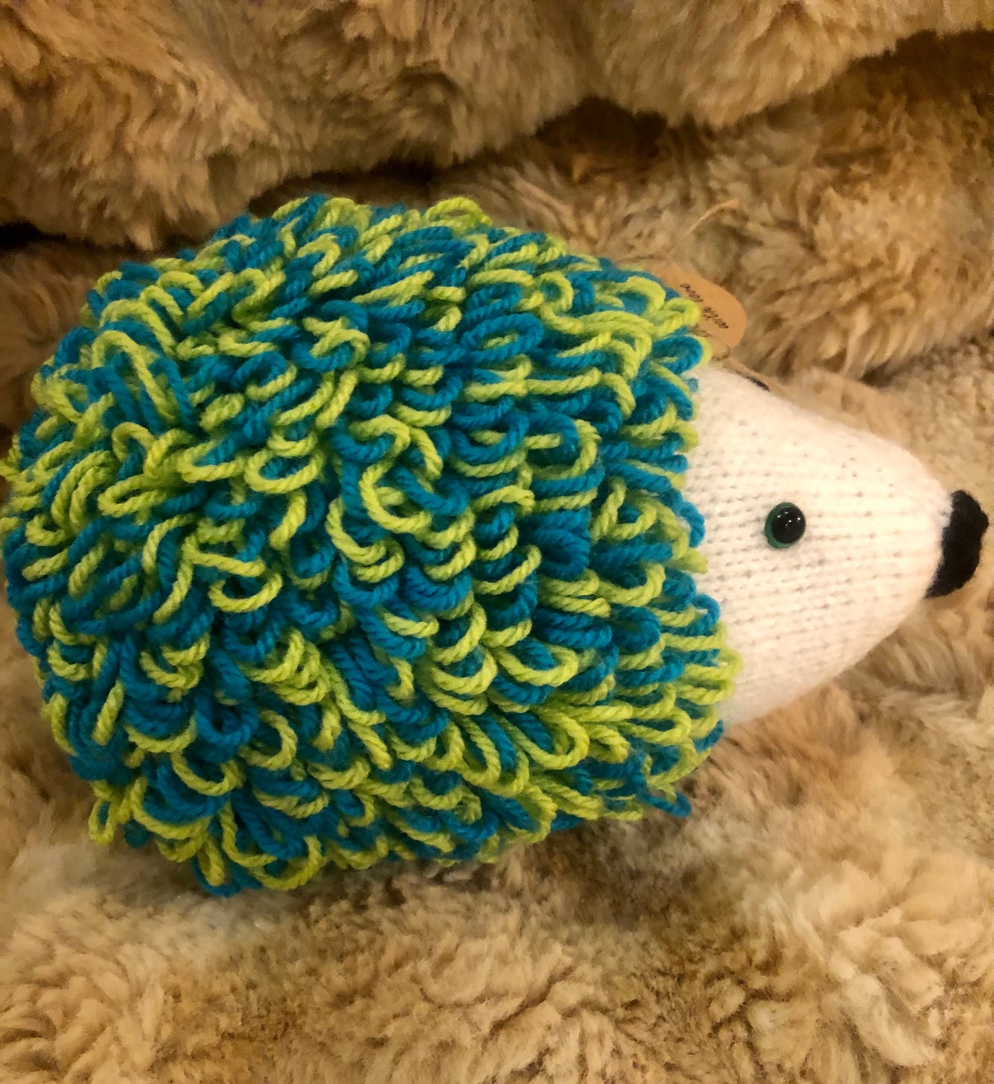 Colourful Knitted Hedgehog