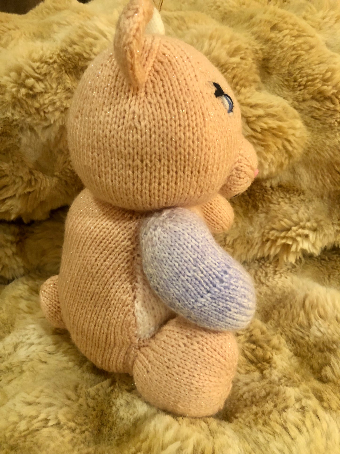 Pastel Knitted Bear