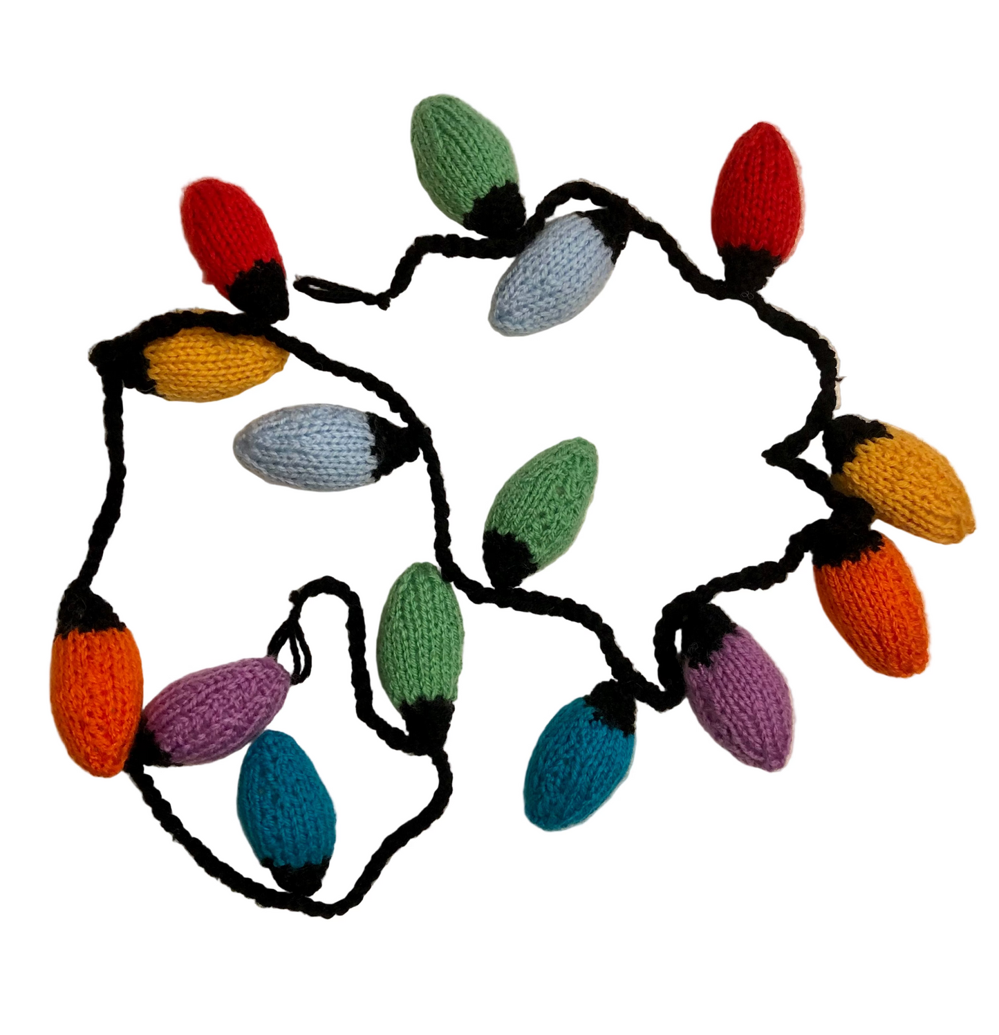 Knitted Fairy Light Garland