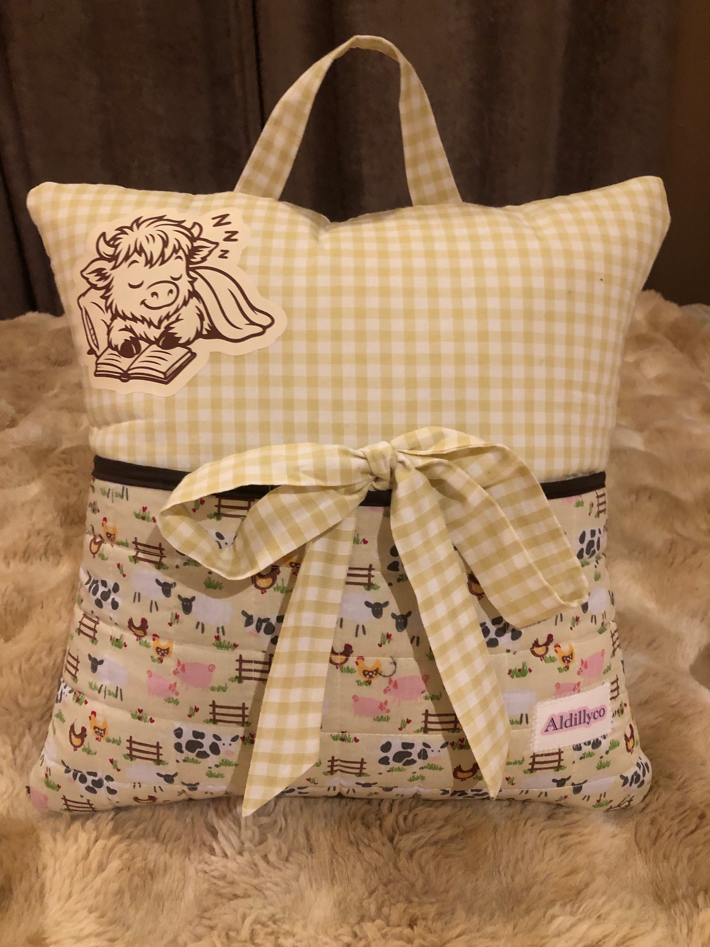 Farmyard Book Cushion