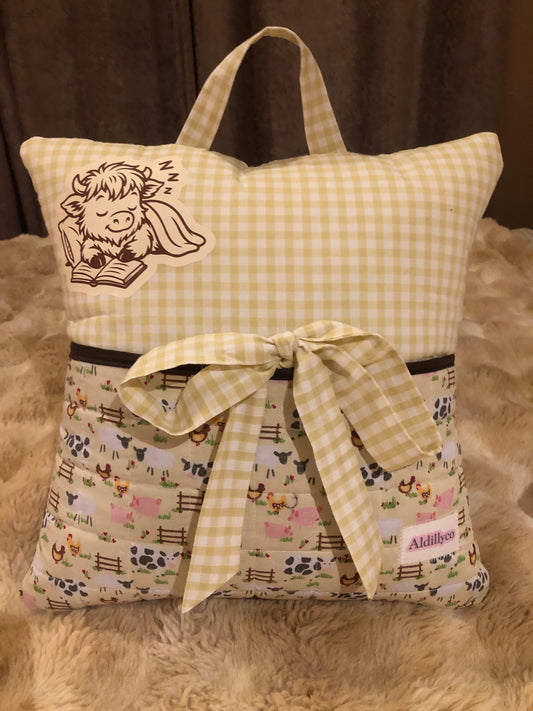 Farmyard Book Cushion
