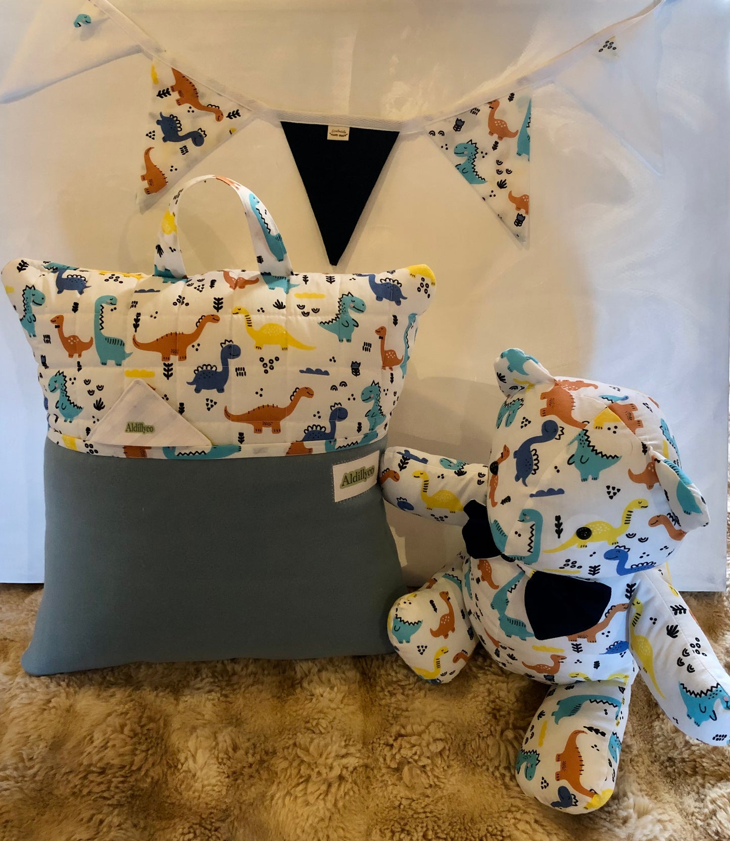 Dinosaur Book Cushion