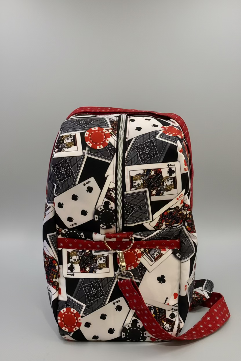 Playing card Print weekend Bag
