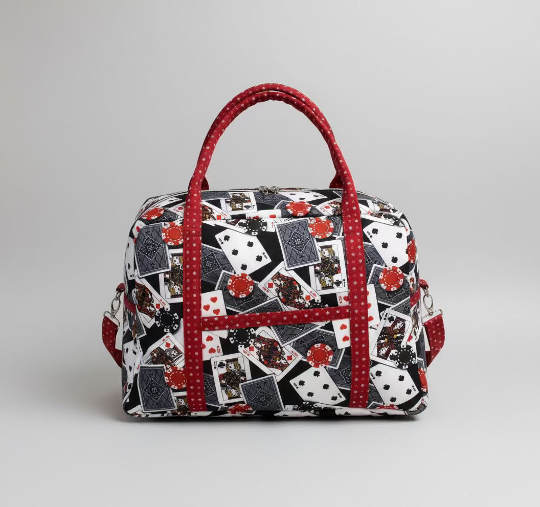 Playing card Print weekend Bag