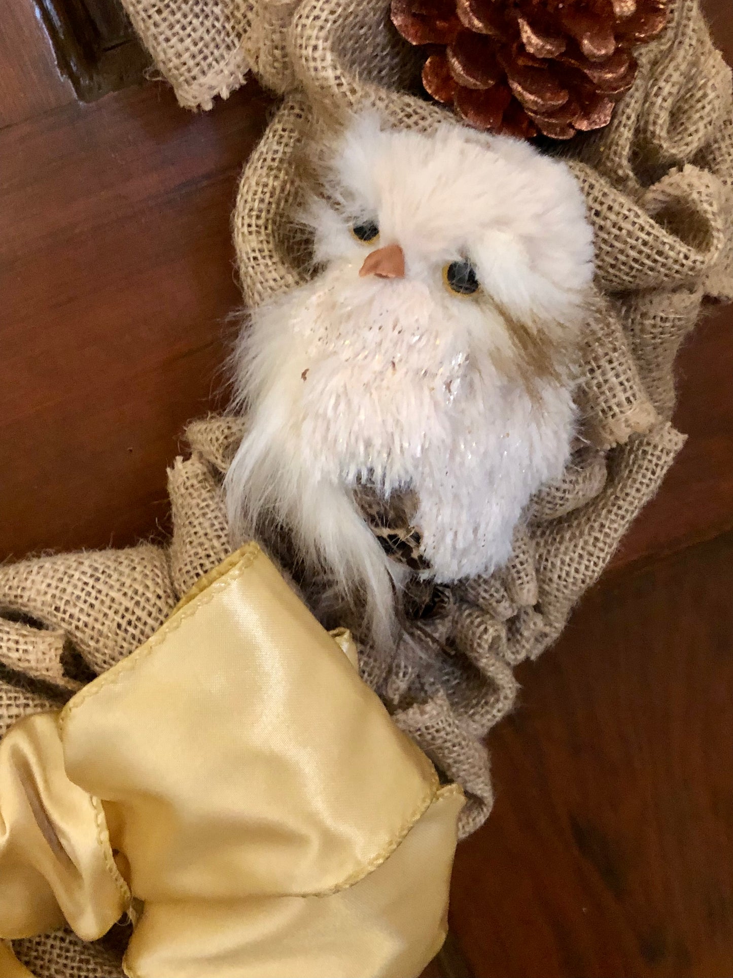 Golden Rustic Christmas Wreath