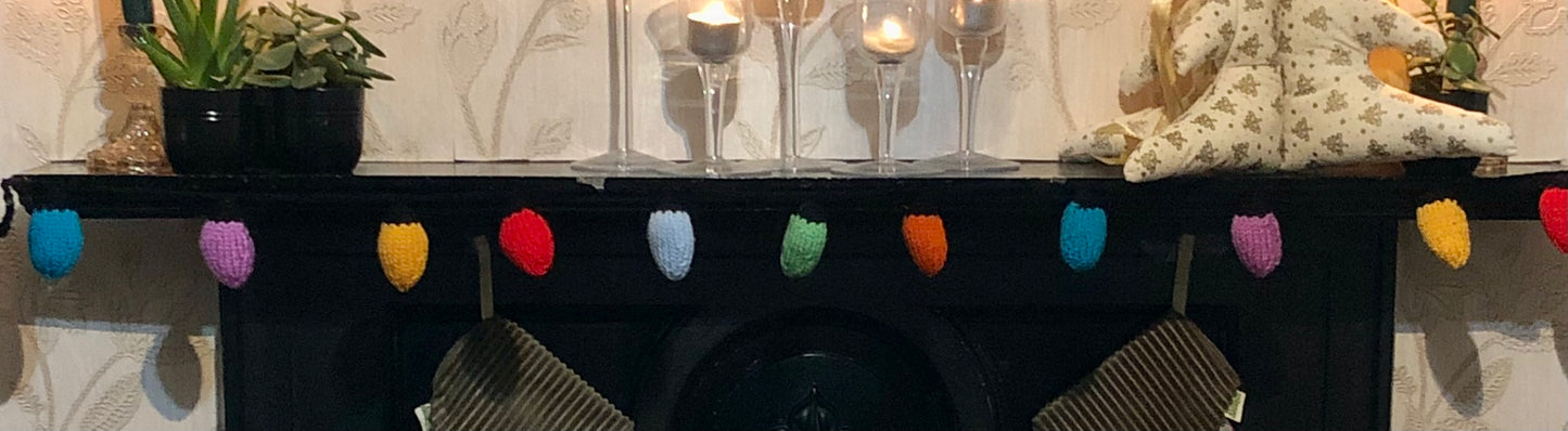 Knitted Fairy Light Garland