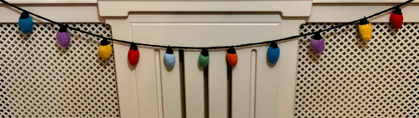Knitted Fairy Light Garland