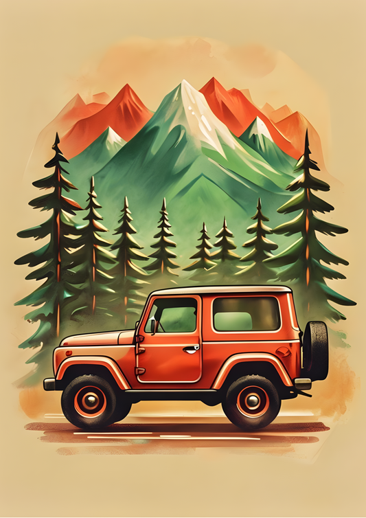 Nostalgic Off-Road Print