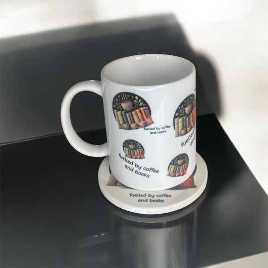Fuelled By Coffee and Books Mug